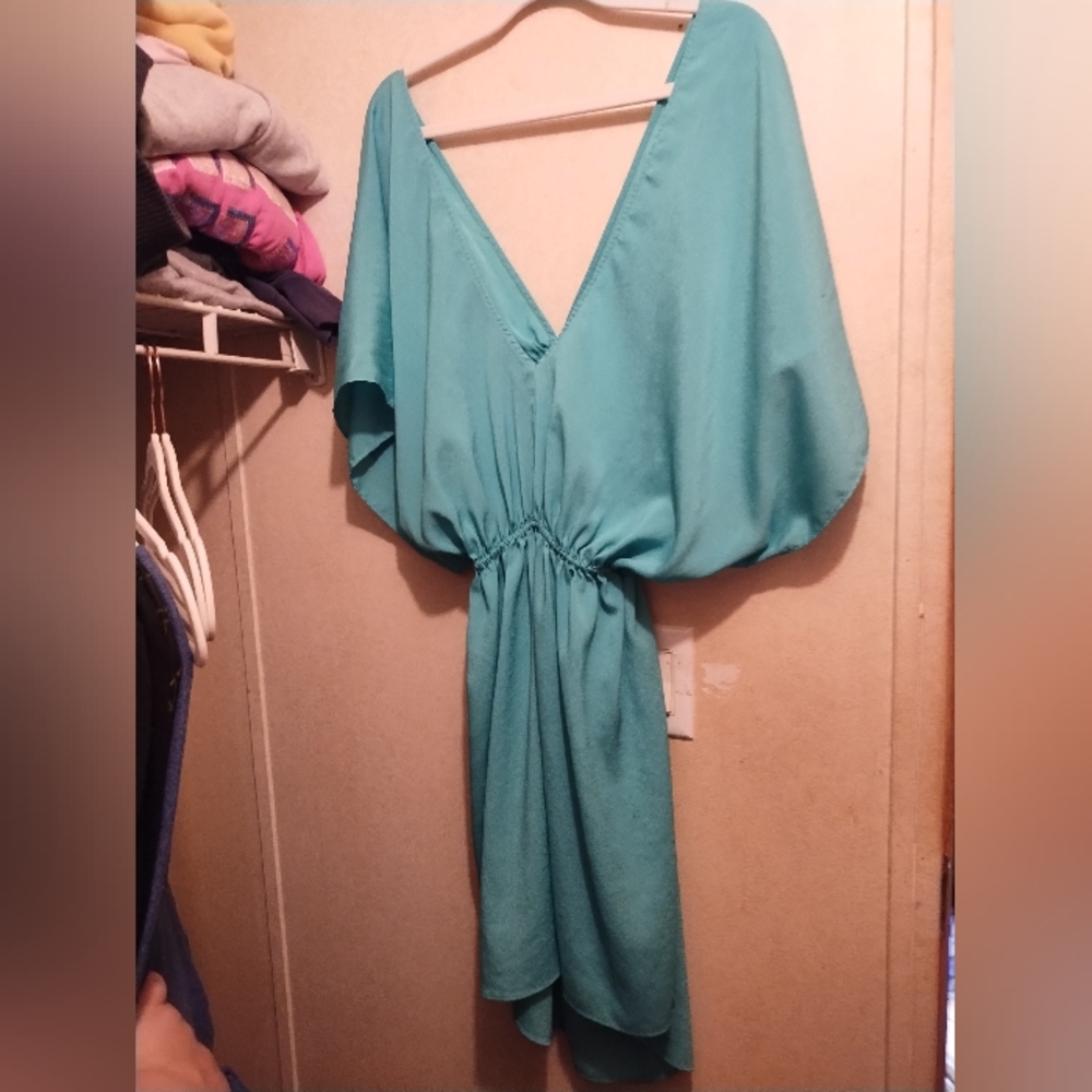 Vintage Teal Mini Dress L